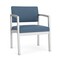 Lesro Lenox Steel Wide Guest Chair Metal Frame, Silver, MD Titan Upholstery LS1201 - alternate 1